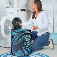 New Zealand Matariki Laundry Basket Maori Humpback Whale Galaxy