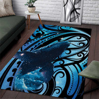 New Zealand Matariki Area Rug Maori Humpback Whale Galaxy