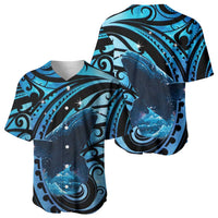 New Zealand Matariki Baseball Jersey Maori Humpback Whale Galaxy