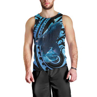 New Zealand Matariki Men Tank Top Maori Humpback Whale Galaxy