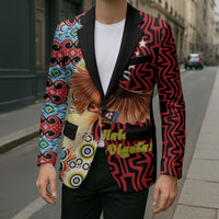 Personalised Papua New Guinea Pidgin Language Week Blazer Halo Olgeta Tok Pisin Wik Bird Of Paradise Oro Batik LT22 - Polynesian Pride