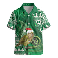 New Zealand Kakapo Christmas In July Kid Hawaiian Shirt Silver Fern Santa Xmas Green Color LT22 - Polynesian Pride