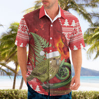 New Zealand Kakapo Christmas In July Hawaiian Shirt Silver Fern Santa Xmas Red Color LT22 - Polynesian Pride