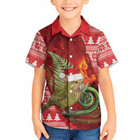 New Zealand Kakapo Christmas In July Hawaiian Shirt Silver Fern Santa Xmas Red Color LT22 - Polynesian Pride