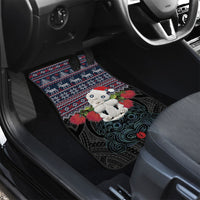 New Zealand Hei Tiki Christmas In July Car Mats Pohutukawa Santa Xmas Polynesian Pattern