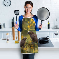 New Zealand Kaka Bird Apron Kowhai Flower Landscape Style LT22 - Polynesian Pride