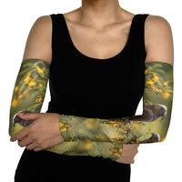 New Zealand Kaka Bird Arm Sleeves Kowhai Flower Landscape Style LT22 - Polynesian Pride