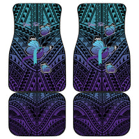 Personalised New Zealand Suicide Prevention Month Car Mats Maori Mauri Tu Mauri Ora Polynesian Pattern LT22 - Polynesian Pride