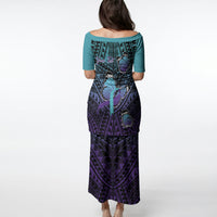 Personalised New Zealand Suicide Prevention Month Puletasi Maori Mauri Tu Mauri Ora Polynesian Pattern LT22 - Polynesian Pride