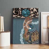 New Zealand Tui Bird Maripi Canvas Wall Art Maori Weapon Kowhaiwhai Pattern LT22 - Polynesian Pride