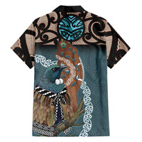 New Zealand Tui Bird Maripi Hawaiian Shirt Maori Weapon Kowhaiwhai Pattern LT22 - Polynesian Pride