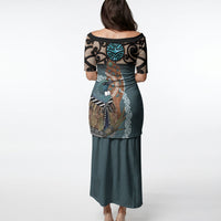 New Zealand Tui Bird Maripi Puletasi Maori Weapon Kowhaiwhai Pattern LT22 - Polynesian Pride