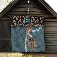 New Zealand Tui Bird Maripi Quilt Maori Weapon Kowhaiwhai Pattern LT22 - Polynesian Pride