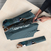 New Zealand Tui Bird Maripi Umbrella Maori Weapon Kowhaiwhai Pattern LT22 - Polynesian Pride