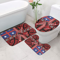 Aotearoa Iwi Ngapuhi Bathroom Set Tuhoronuku Kite United Tribes Flag Maori Pattern LT22 - Polynesian Pride