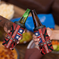 Aotearoa Iwi Ngapuhi 4 in 1 Can Cooler Tumbler Tuhoronuku Kite United Tribes Flag Maori Pattern LT22 - Polynesian Pride