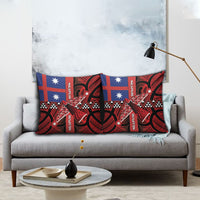 Aotearoa Iwi Ngapuhi Pillow Cover Tuhoronuku Kite United Tribes Flag Maori Pattern LT22 - Polynesian Pride
