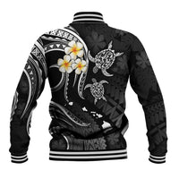 Hawaii Baseball Jacket Maui Islands Pacific Plumeria White Vibe LT9 - Polynesian Pride