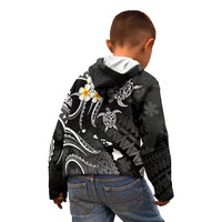 Hawaii Kid Hoodie Oahu Islands Pacific Plumeria White Vibe LT9 - Polynesian Pride