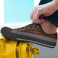 Malo e Lelei Tonga Low Top Shoes Tongan Ngatu Tapa Cloth - Polynesian Pride