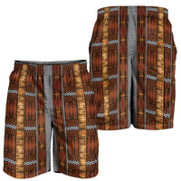 Malo e Lelei Tonga Shorts for Men Tongan Ngatu Tapa Cloth - Polynesian Pride