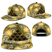 Matariki New Zealand Snapback Cap NZ Niho Taniwha Maori New Year Yellow Galaxy