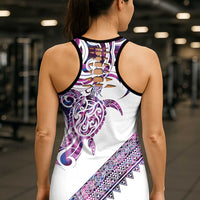 Mawhero Paua Shell Kowhaiwhai Taniko Personalised Hollow Tank Top Turtle Tattoo Maori Tribal Style