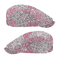 Mele Kalikimaka Hawaii Christmas Jeff Hat Akala Seamless Floral Motif - Polynesian Pride