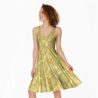 Melemele Hawaii Breadfruit Palaka Motifs Midi Dress