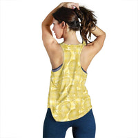 Melemele Hawaii Breadfruit Palaka Motifs Women Racerback Tank