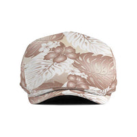 Mocha Mousse Aloha Hawaii Jeff Hat Monstera Hibiscus Plumeria Seamless Vibes - Polynesian Pride
