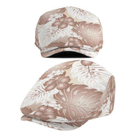 Mocha Mousse Aloha Hawaii Jeff Hat Monstera Hibiscus Plumeria Seamless Vibes - Polynesian Pride