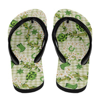 Mokihana Maile Ilima Leis Paniolo Palaka Flip Flops Hawaiian Omaomo Ala Spirit - Polynesian Pride