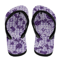 Mokihana Maile Ilima Leis Paniolo Palaka Flip Flops Hawaiian Poni Spirit - Polynesian Pride