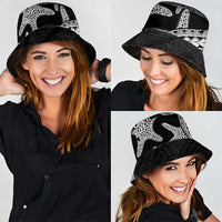 Monotone Polynesian Starfish Unique Pattern Bucket Hat LT01 - Polynesian Pride