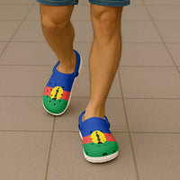 New Caledonia Clogs Shoes Heritage Palette Flag-Inspired - Polynesian Pride