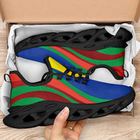 New Caledonia Clunky Sneakers Flag-Inspired Curve Style