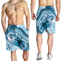 New Zealand Aotearoa Darts Masters Shorts for Men Maori Art Tattoo with Tribal Dart Symbol Blue - Polynesian Pride