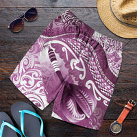 New Zealand Aotearoa Darts Masters Shorts for Men Maori Art Tattoo with Tribal Dart Symbol Pink - Polynesian Pride