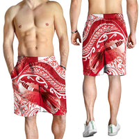 New Zealand Aotearoa Darts Masters Shorts for Men Maori Art Tattoo with Tribal Dart Symbol Red - Polynesian Pride