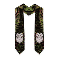 New Zealand Aotearoa Graduation Stole Maori Wheku Paua Shell Glitter Gold