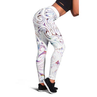New Zealand Aotearoa Leggings Pink Maori Papua Shell Indigenous - Polynesian Pride