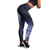 New Zealand Aotearoa Matariki Leggings Starry Silver Fern