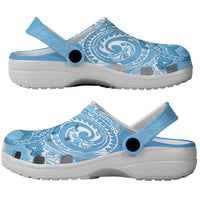 New Zealand Autism Awareness Clogs Shoes NZ Fern With Maori Koru Lizard