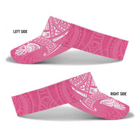 New Zealand Breast Cancer Awareness Sun Visor Cap Maori Butterfly Pink Ribbon LT14 - Polynesian Pride