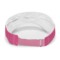 New Zealand Breast Cancer Awareness Sun Visor Cap Maori Butterfly Pink Ribbon LT14 - Polynesian Pride