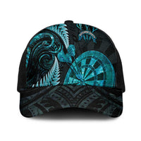 New Zealand Darts Mesh Trucker Cap Happiness Is A Tight Threesome Maori Paua Shell - Polynesian Pride