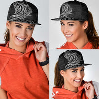 New Zealand Hammerhead Shark Snapback Cap Maori Haehae Mangopare Black - Polynesian Pride