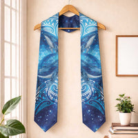 New Zealand Humpback Whale Matariki Graduation Stole Maori New Year Taniko Niho Taniwha