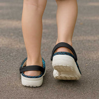 New Zealand Maori Koru Fern Clogs Shoes Spiral Polynesian Style Aqua Gradient - Polynesian Pride